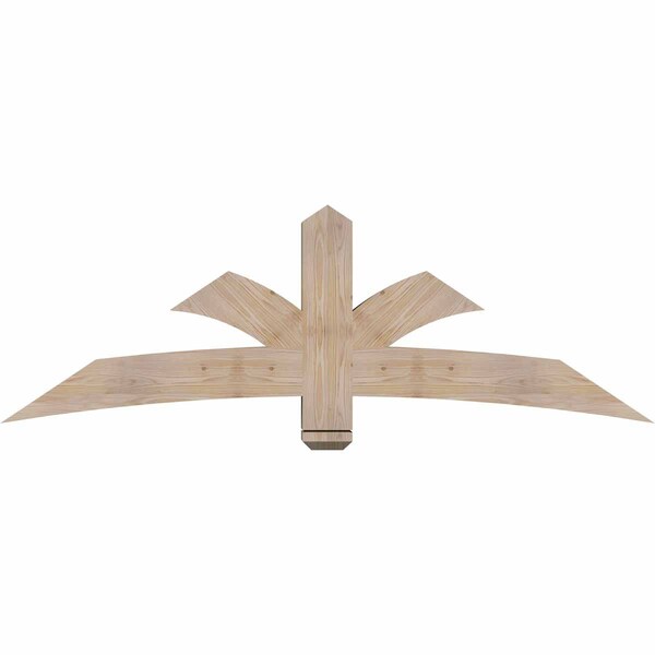 Ekena Millwork Davenport Smooth Timber Gable Bracket, Douglas Fir, 72"W x 24"H x 5 1/2"D x 5 1/2"F, 8/12 Pitch GBW072X24X0606DAV00SDF - main